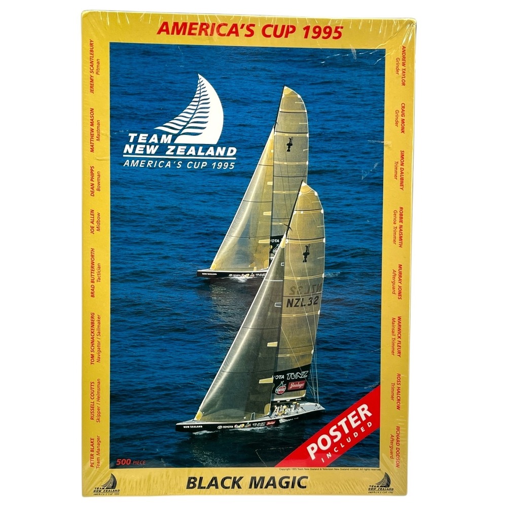 America's Cup 1995 Puzzle 500 Pcs Team New Zealand Black Magic